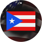 Puerto Rico Flag Car Air Freshener Card - Quick Odor Elimination for Car, Bedroom & Wardrobe62