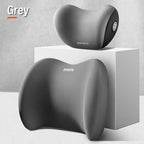 Car Headrest & Lumbar Support Cushion Kit, Ergonomic Car Seat Neck Pillow and Backseat Cushion for Driving Fatigue Relief, Driving Seat Memory Foam Neck Back Rest Pillows (Grey)