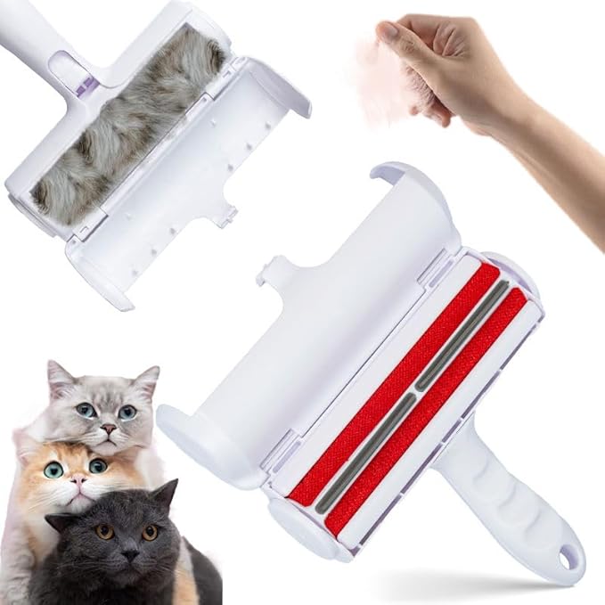 Pet Hair Remover Roller – Reusable Lint Roller for Dog & Cat Hair – Self-Cleaning Brush for Couch, Carpet, Furniture & Car Seats – Efficient Fur Removal Tool with Ergonomic Grip