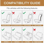 Breathable Premium Car Seat Covers Full Set，3D Air-Mesh Seat Covers for Cars，Comfortable Safety Airbag Compatible，Universal for Most Cars Sedan Truck SUV(Black/Red)