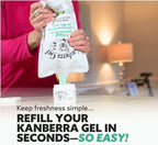 Kanberra Gel Refill Pouch 24oz - All-Natural Odor Eliminator & Air Freshener for Home, Car, RV, Boat, Gym Bag | Eco-Friendly, Long-Lasting Tea Tree Oil Formula, Safe for Pets and Family.