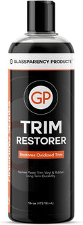 GlassParency Trim Restorer (16 oz.) Restore & Protect Dull and Faded Exterior Plastic, Rubber, and Vinyl Trim Back to Black