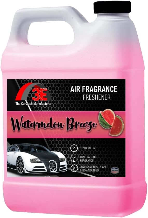 3E Car Air Freshener Concentrate – 64 oz – Professional Automotive Fragrance – Multiple Scents (Watermelon)