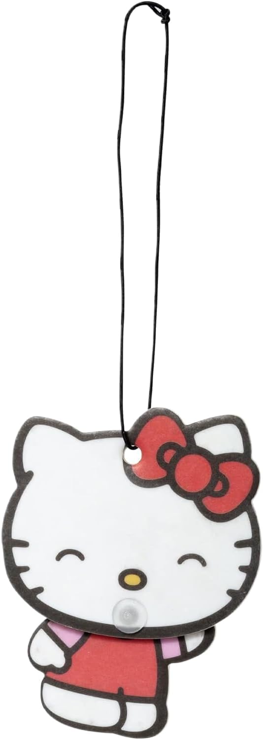 Hello Kitty Automotive Air Fresheners: PlastiColor WIiggle Hanging Car Air Freshener - Odor Eliminator for Car, Cute Hanging Air Freshener for a Fresh Driving Experience, 3 Packs