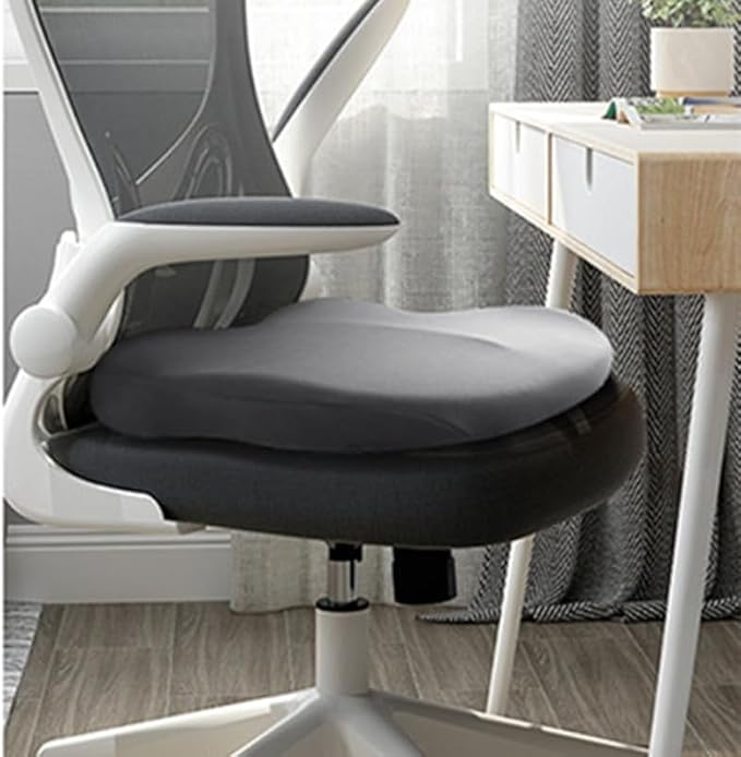 Adult Car Booster Seat Cushion, Car Seat Driver Height Boost Mat Memory Foam Car Seat Cushions Pad Improve Driving View Non-Slip 3D Office Chair Cushion Pressure Relief (Grey)