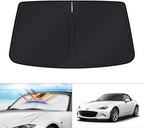 KUST Windshield Sun Shade for Mazda MX-5 Miata Convertible 2016-2024 2025 MX5 Accessories Window Sunshade Sun Protector Foldable Block UV Rays Keep Car Cooler