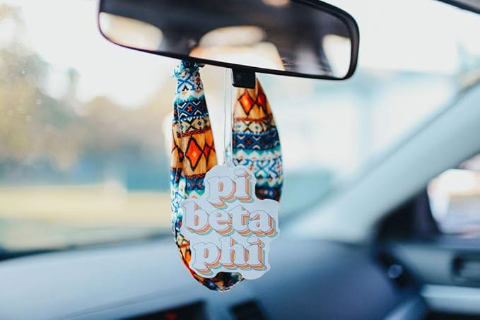 Sorority Shop Pi Beta Phi Retro Air Freshener - PBP Bubblegum Scented Air Freshener – Sorority Retro Design Air Freshener for Car or Dorm– Sorority Gift, Charm Paraphernalia