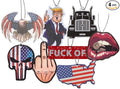 Fresh Fresheners Cute Funny Car Air Fresheners 4-pack (Make Scents Great Again)