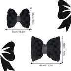 4 Pack Car Neck Pillow and Lumbar Support Cushion Plush Butterfly Knot Headrest Pillow Comfortable Waist Support Cute Car Interior Decor
