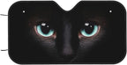 Black cat Eyes Car Windshield Sunshade Front Window Sun Visor Protector Foldable Shield Cover for Truck SUV