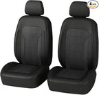 4PCS Cooling Car Seat Covers,Breathable Front Seat Covers with Mesh Construction and Foam Padding,Car Seat Protector to Reduce Back Sweating,Universal Car Interior for Car SUV (Black)