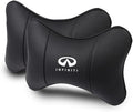 Car Seat Headrest Pillow for Infiniti Q50L/QX50/QX60/ESQ/QX30 Head Support Rest Pillow Lumbar Support Lumbar Pillow Cushion Back Cushion Back Pillow Accessories,Black-2*Headrest