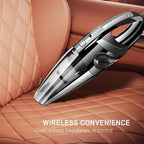 Handheld Vacuum Cordless, 16000Pa Powerful Car Vacuum Cleaner, 4000mAh Rechargeable Portable Vacuum with 68000RPM Motor, Washable Filter, Mini Vacuum for Car, Home, Pet Hair, Keyboard Cleaning