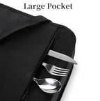 Bodaon Insulated Casserole Carrier Bag, Fits 9x13 and 11x15 Inch Baking Dish with Lid, Casserole Carriers for Hot or Cold Food for Transport, Thermal Lasagna Potluck Warmer Travel Tote, Black