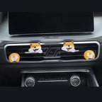 Cute Air Vent Clips Car Accessories, Creative Animal Head and Tail Cartoon Car Air Freshener Vent Clip Car Fragrance Diffuser Perfume Clips Air Conditioner Outlet Vent Clips Decorations, Panda