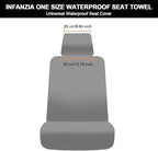 INFANZIA Premium Waterproof Seat Cover Towel Protector Neoprene Universal Fit, Upgraded 100% Washable & Removable Non-Slip Sweat Carseat Towel Covers, Perfect for Gym/Yoga/Workout（Black,1PCS