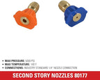 Simpson Cleaning 80177 5000 PSI Universal Second Story High Reach Pressure Washer Nozzle Kit, Soap and Rinse, 1/4-Inch Quick Connect, Cold-Water Use
