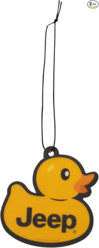 Plasticolor 005721R01 Jeep Logo Rubber Duck Paper Air Freshener - 2 pack
