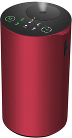Waterless Essential Oil Diffuser, 7 Colors LED Light, Battery Powered Mini Scent Air Machine, Aromatherapy Mist Diffuser for Home Room Car Office (red)