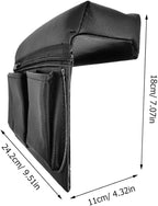 3pcs Leather Car Armrest Pad Storage Organizer Car Side Door Support Accessory