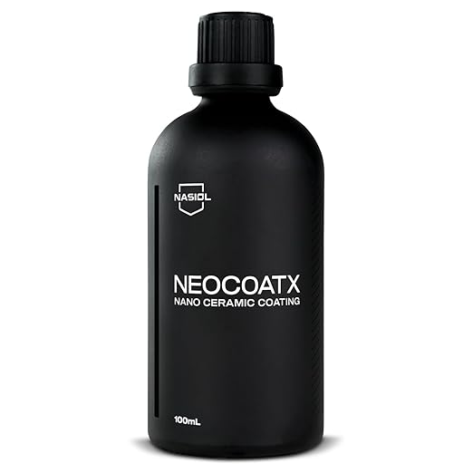 Nasiol Neocoatx Nano Ceramic Coating for Cars 100 ml, Auto Detailing Kit Body Armour, Scratch Resistance Up to 1 Year Paint Protection for Vehicle and Motorcycles.