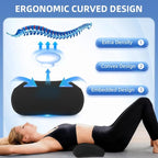 Lumbar Support Pillow for Office Chair, Memory Foam Lumbar Pillow for Lower Back Pain Relief (xiaoyaokaoblack)
