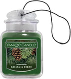 Yankee Candle Gel Car Jar Ultimate Hanging Odor Neutralizing Air Freshener Balsam Cedar Scent