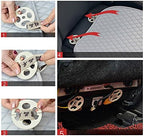 Sedeta Silk Velvet Auto Car Vehicle Long Rear Seat Chair Cover Protective Cushion Mat pad for Baby, SUV, Skin-Friendly c