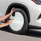 Jokari Adjustable Tire Cleaning Shield, Fits 13-22 Inch Tires, Protects Rims and Hubcaps from Overspray, Durable Plastic Cone with Hand Strap for Easy Use and Accuracy