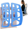 Beleduc Lumbar Support Pillow for Office Chair- Ergonomic Back Support Pillow with Adjustable Height, Improves Posture, Back Cushion with Straps for Home, Office, Car