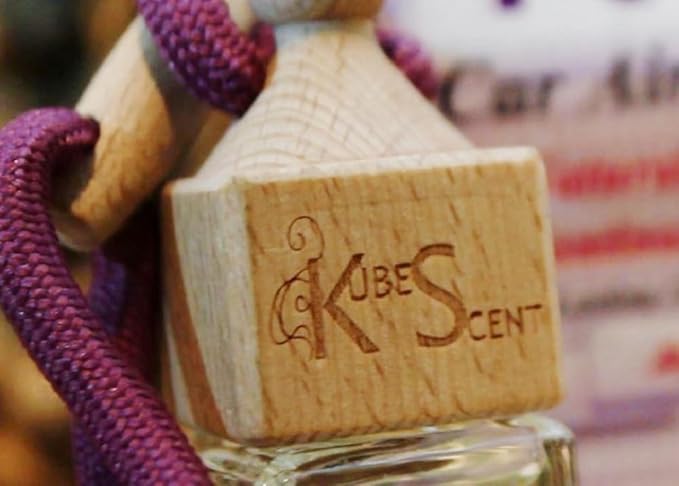 Coconut Hanging Car Air Freshener, Long-Lasting Tropical Fragrance, Premium Car Diffuser for Men, Women, and Unisex, Odor Eliminator, Luxury Car Accessory by KubeScent Air Freshener