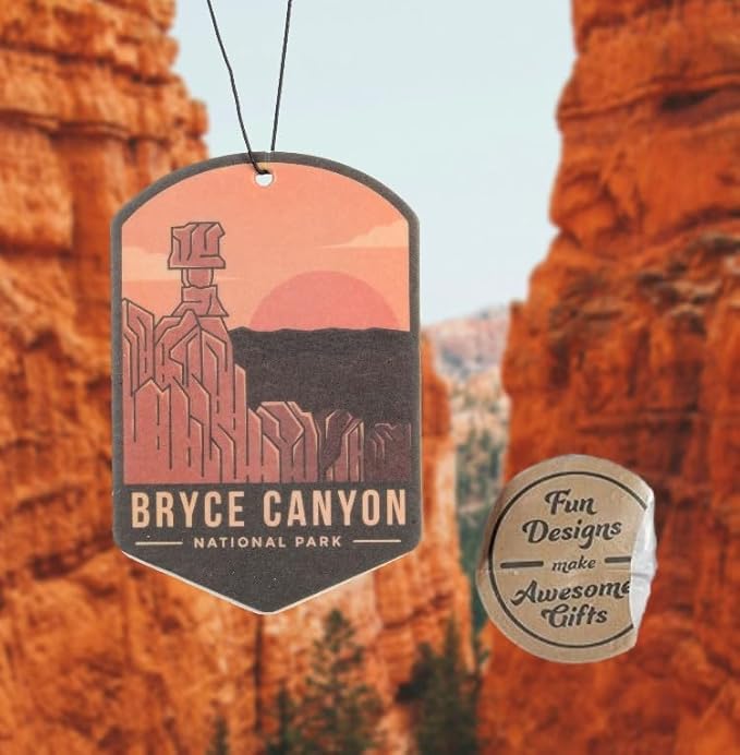Outdoor Adventure Car Air Freshener 3 Pack Scented With Premium Oils By Fresh Fresheners (Bryce Canyon National Park)