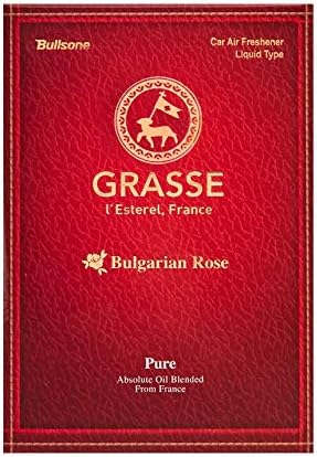 Bullsone Grasse L'esterel, Natural Car Air Fresheners, Luxury Car Perfume - Bulgarian Rose Scent (2 Pack)