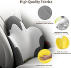 Lumbar Support Pillow for Office Chair, Gaming Chair, Car Driver Seat Back Cushion, Bed & Couch, Gifts for Friends and Parents,Ergonomic Back Support Pillow with Comfortable Memory Foam(Grey/white)
