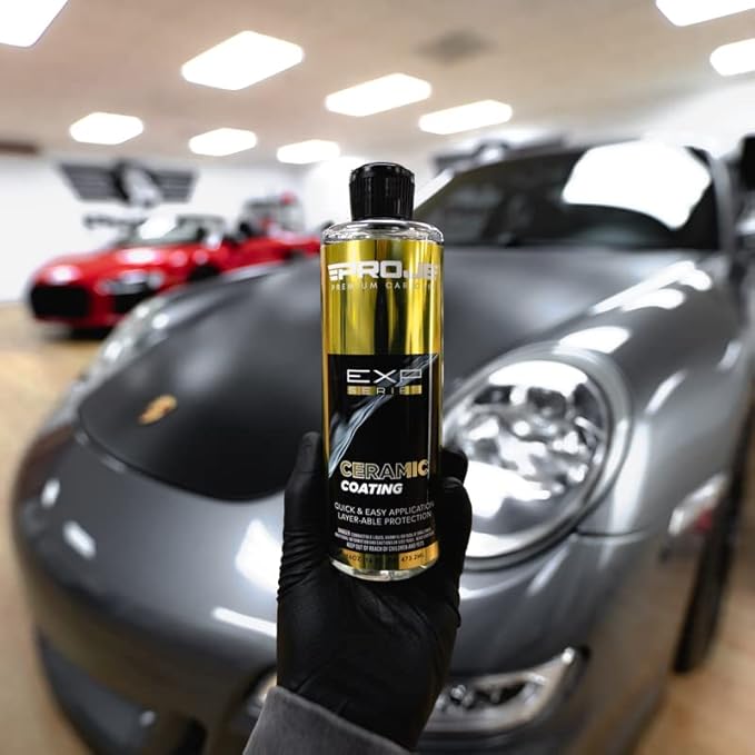 PROJE' Premium Car Care Ceramic Coating & Prep Spray (16oz) | Professional-Grade Ceramic Hydrophobic Wax & Sealant Polish & Prep Spray Removes 99.9% of contaminants for Cars RVs Motorcycles and ATVs
