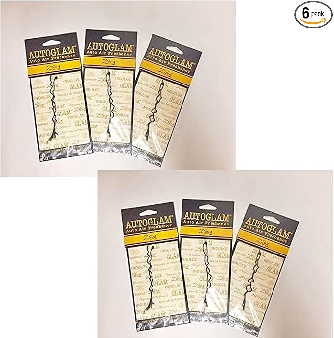 Tyler Candles Autoglam Auto Air Freshener, Diva (Diva (Pack of 6))