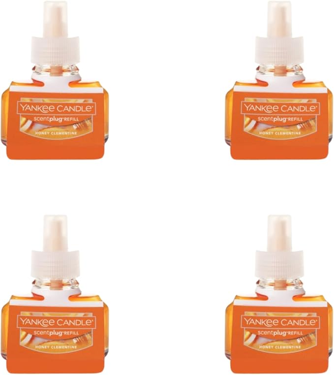 Yankee Candle Scent Plug Refill, Honey Clementine (Pack of 4)