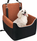 Dog Car Seat for Small/Medium Dogs Under 35lbs, Soft Booster Car Seat with Detachable Washable Cover and Cushion, Memory Foam Pet Car Seat with Safety Belt and Storage Pockets, Puppy Dog Car Bed