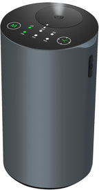 Waterless Essential Oil Diffuser, 7 Colors LED Light, Battery Powered Mini Scent Air Machine, Aromatherapy Mist Diffuser for Home Room Car Office (Grey)
