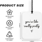 4 Pcs Cute Car Air Freshener Inspirational Car Accessories for Women Men Funny Cars Air Fresheners Decor for Rear View Mirror