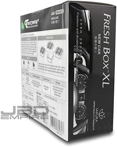 Treefrog Xtreme Fresh Box XL Air Freshener - Scent Extra Large 400g - Black/Blue/Green Squash/White Peach/New Car