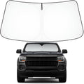 Proadsy Windshield Sun Shade Custom Fit Chevrolet Colorado Pickup Truck 2023 2024 2025 2026 4-Layer Foldable Front Sunshade Protector Sun Visor Blocks UV Rays Keep Car Cooler Accessories