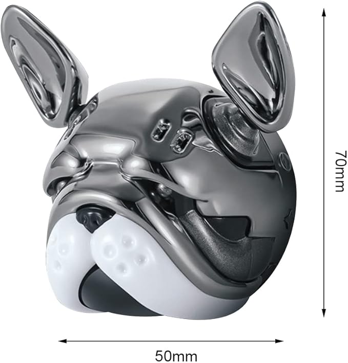 Katutude Car Essential Oil Diffuser Cute French Bulldog Car Air Freshener Perfume Decoration Car Air Conditioning Outlet Clip Aromatherapy Ornament, Black