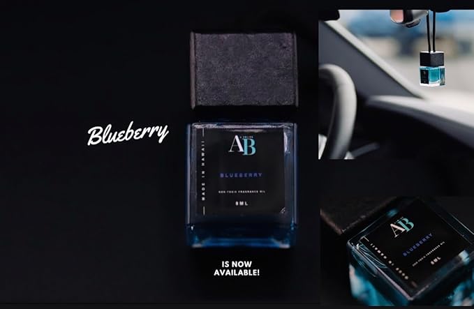 Blueberry Car Scents Air Freshener | Strong Car Perfume Air Freshener | Long Lasting Hanging Car Air Freshener Car Diffuser Bottles Glass Perfume Diffuser Bottle Essential Oils Fragrance Aromatherapy