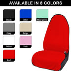 2PCS Car Towel Seat Cover, Waterproof Sweating Non-Slip Premium Soft Towel Carseat Protector, Universal Machine Washable Car Truck SUV Front Seat Cover for Gym Workout Beach Hiking (Red)