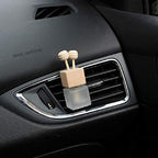 6 Pack,8ml Car Outlet Essential Oil Diffuser,Empty Frosted Glass Car Air Freshener Vent Decoration Bottle Perfume Diffuser Vials For Aromatherapy Fragrance Ornament-1 Funnel&Dropper