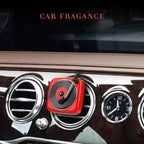 Car Air Freshener in Retro Record Player Design, CD Decorative Diffuser with Rotating Mechanism, Vintage-Inspired Aroma Diffuser for Car Vent (Green)