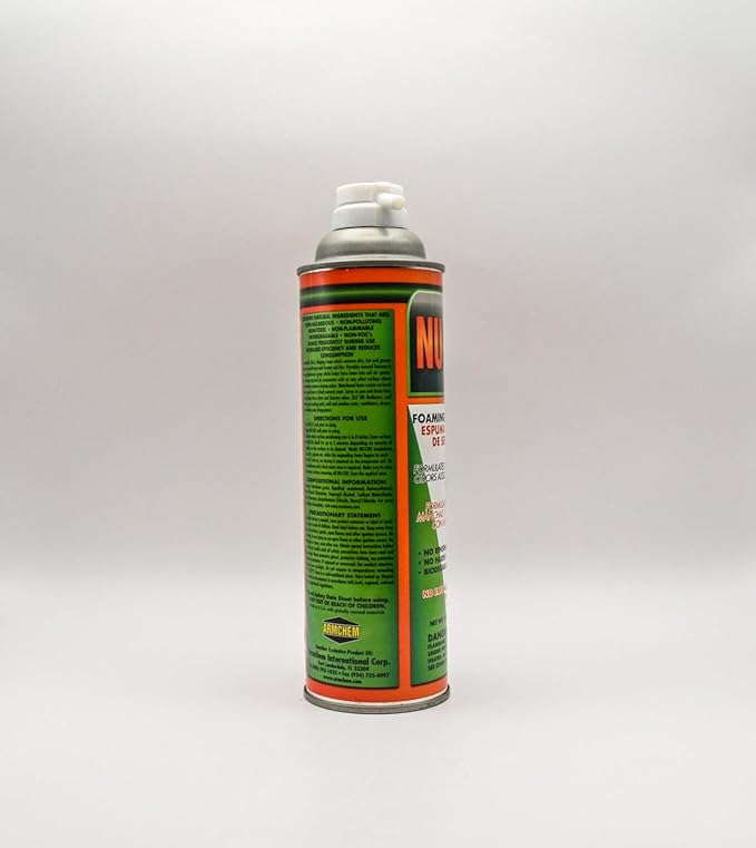 Nu-Coil Foaming Coil Cleaner - Coil Cleaner for Air Conditioning Unit Maintenance and Cleaning - White, Bio-Enzymatic, Non-Flammable, Acid Free