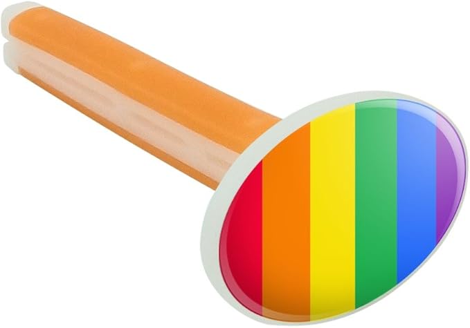 Rainbow Pride Gay Lesbian Contemporary Car Air Freshener Vent Clip