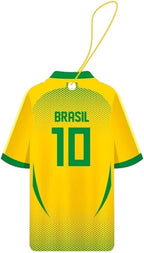 Car Air Freshener Assorted 12 Pack Fan Team Jersey USA|MEXICO|COLOMBIA|BRAZIL ARGENTINA|VENEZUELA Long- Lasting (Team Brazil, Mix 3 Bubble Gum, 3 New Car,3 Vanilla Black,3 Crystal Black)